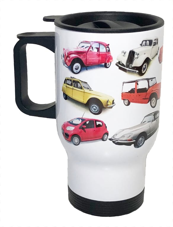 Citroen Classic Cars - 14fl oz Stainless Steel Travel Mug