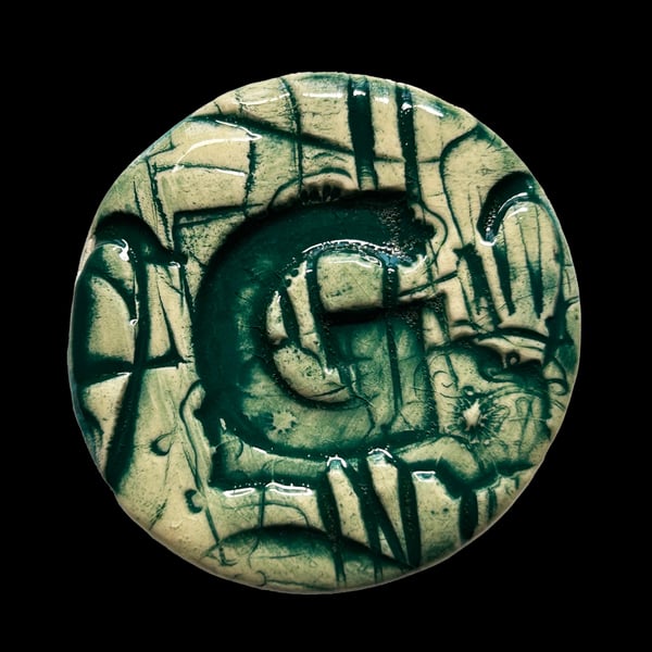 Ceramic Decorative Fridge Magnets, Keepsakes: Alphabet: Letter G