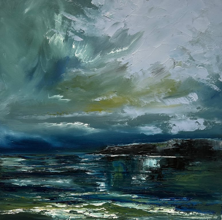 Original Oil Painting "On Reflection, Saltburn"