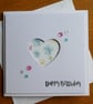 Happy Birthday Card - Floral Heart Aperture