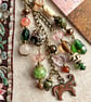 Handmade bag charm, boho bag charm, Taurus gift, Taurus bag charm