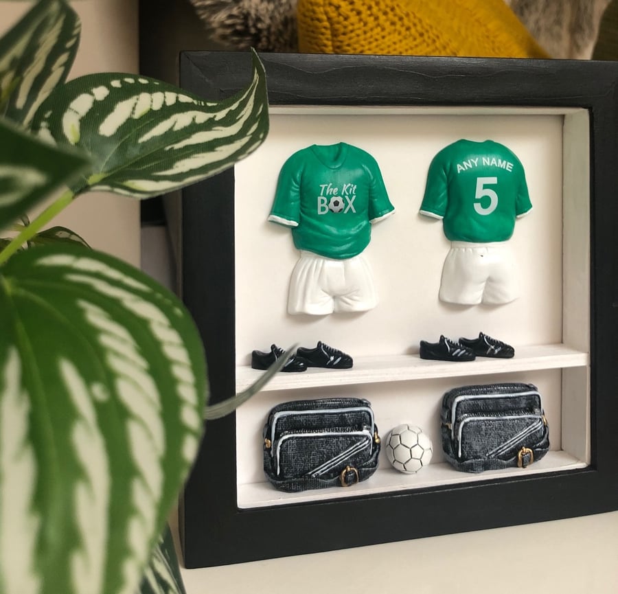 Personalised Football or Rugby Gift - the 'Double' Kit Box