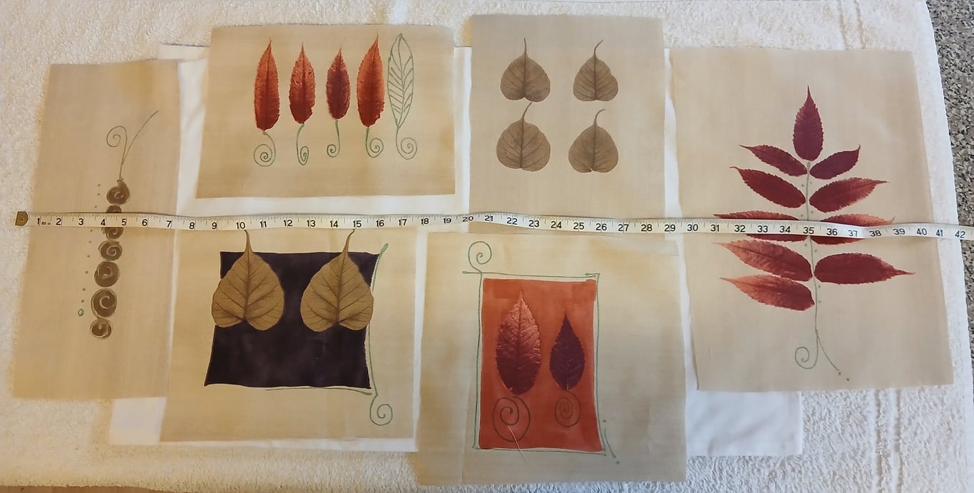 Slow stitching journal pages 