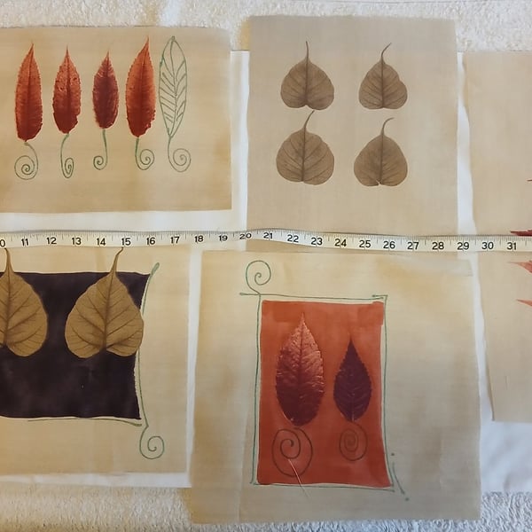 Slow stitching journal pages 