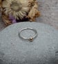 Sterling Silver and 9ct Gold Small Pebble Stacking Ring - JBJ4010 - Image 2