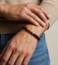 7th Wedding Anniversary Gift - Leather & Copper Bracelet - Free Delivery - Image 2