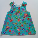 12-18 months, dress, Summer dress, A line dress, pinafore Dress, owls   