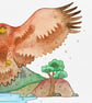 Golden Eagle aka The Gold Squarken, Scotland's Big 5, A4 art print - Image 2