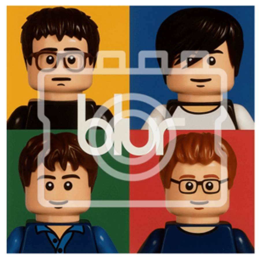 LEGO-Inspired Blur (Self-Titled) – 5x5" Print Mounted for 9x9" Frame