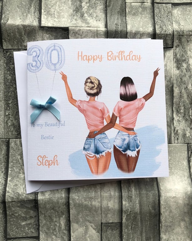 Birthday Card, Personalised for Best friend Niece,sister,Daughter,Friend, Auntie
