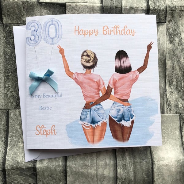 Birthday Card, Personalised for Best friend Niece,sister,Daughter,Friend, Auntie