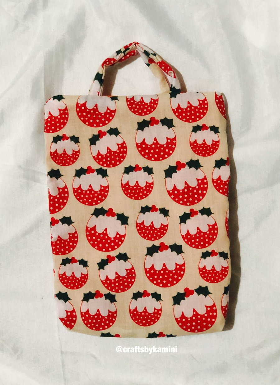 Reusable Christmas Pudding Gift Bag