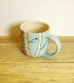 Medium Mug - Birch Trees and Birds - Image 2
