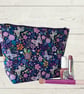 Makeup bags purple butterflies