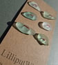 Set of six sea foam sea glass buttons - Image 1