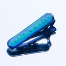 Green Dichroic Glass Tie Clip - 4065