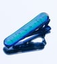 Green Dichroic Glass Tie Clip - 4065 - Image 1