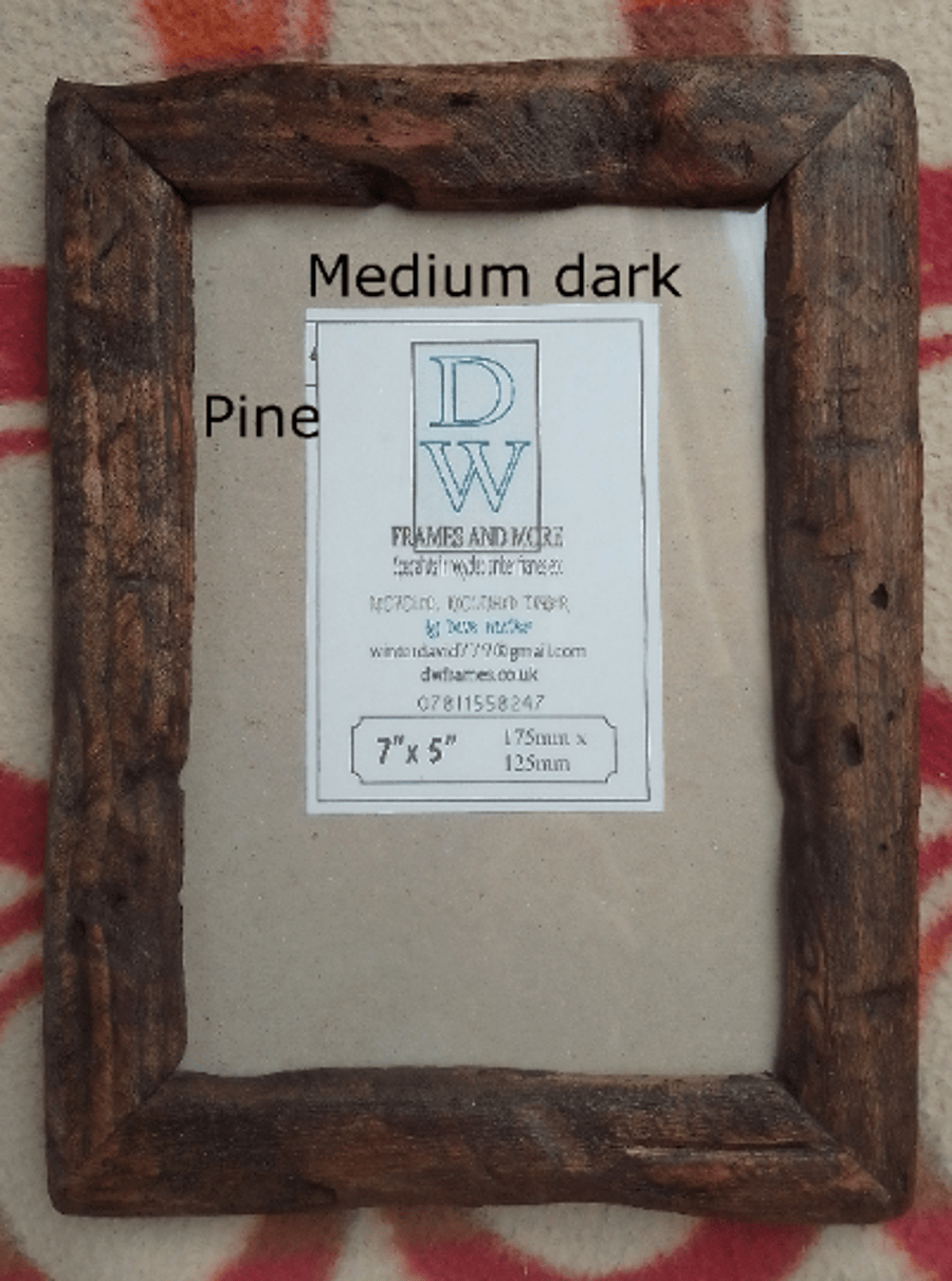 7"x 5" frames in recycled wood