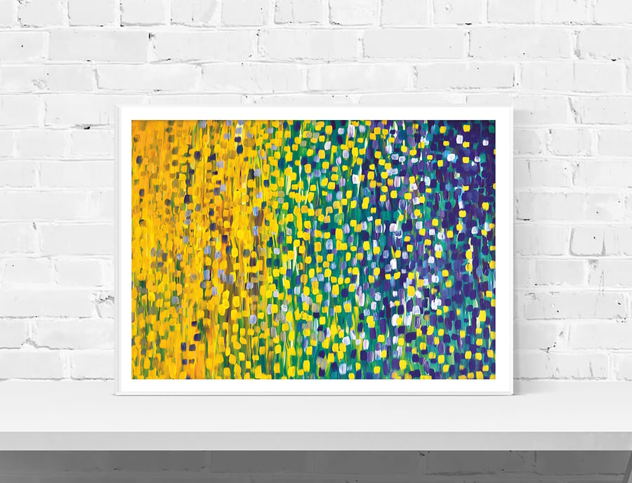 Abstract Wall Art Print - Summer Nights