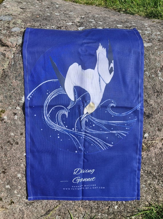 Diving Gannet Teatowel 