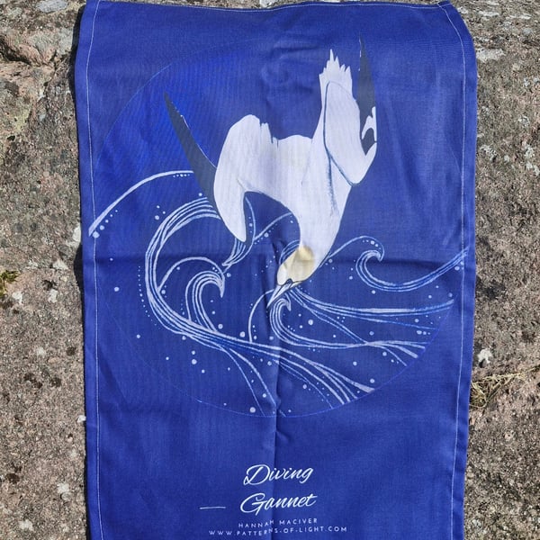 Diving Gannet Teatowel 