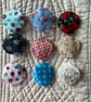 9 Cotton Suffolk Puff Yoyo Flower Embellishments  - Image 4