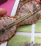 Double drop brooch - recycled  - Image 8