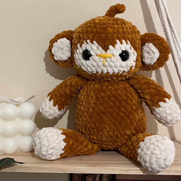 Handmade Crochet Monkey Plush - Cute Soft monkey 