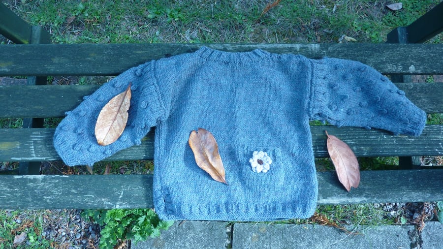 Girl's Hand Knit Sweater
