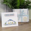 New Home Card With Removable Wooden Cottage Gift