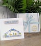 New Home Card With Removable Wooden Cottage Gift