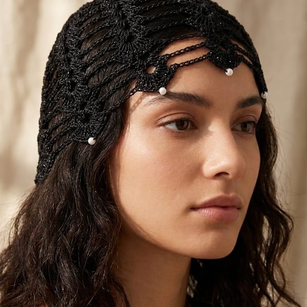 Handmade Crochet Headpiece – Boho Hair Accessory in Various Colours