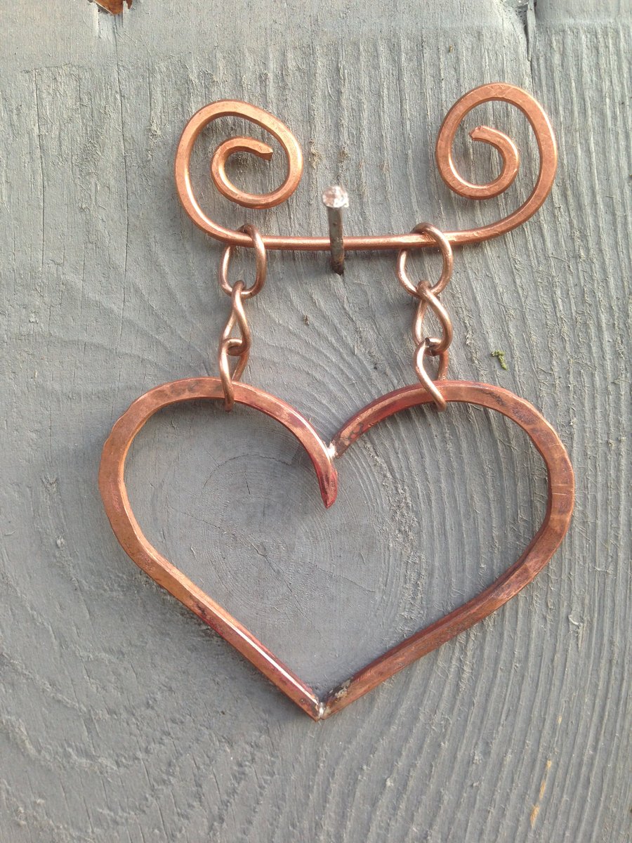 Hanging Copper Heart No. 1