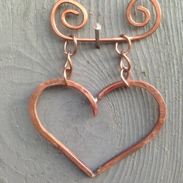 Hanging Copper Heart No. 1