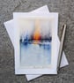 Evening Reflections. Blank Card. Handpainted Original 260172 - Image 1