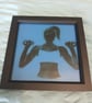  Fused Glass Art: Strength & Grace Silhouette  - Image 3
