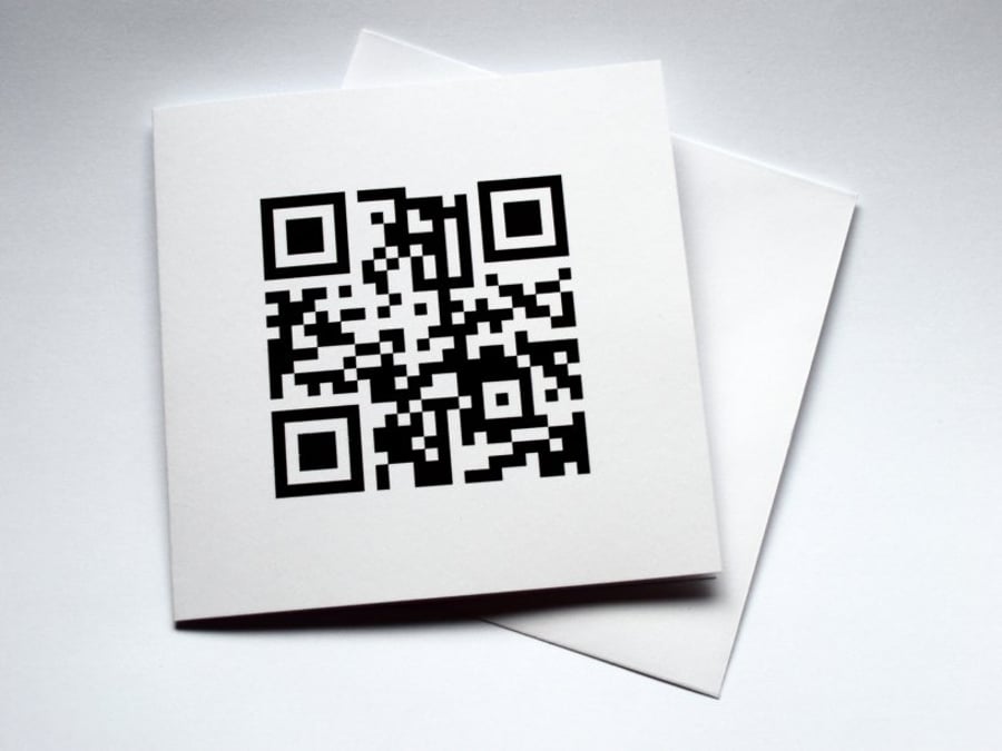 Happy Mother's Day - QR code greeting card - geek