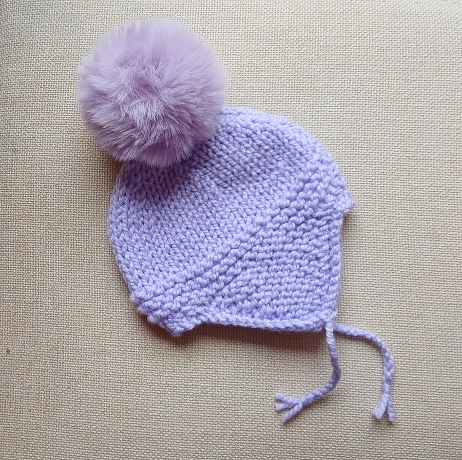 KNITTING PATTERN PDF Lilac Blossom Helmet