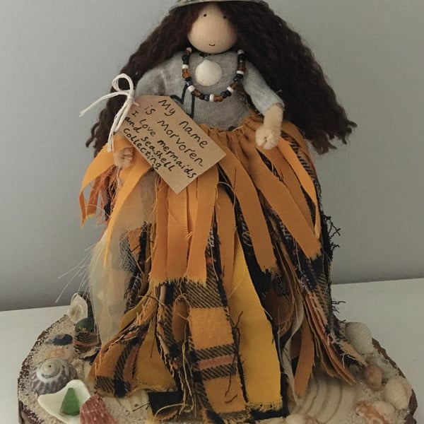 Fairy Doll Sea Shell Ornament