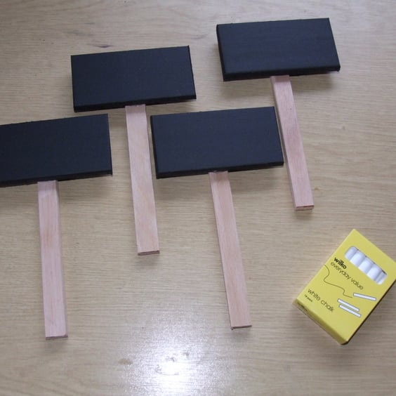 WOODEN CHALKBOARDS ON STICKS FOR FLORIST, MARKET STALL, CAR BOOT, WEDDING