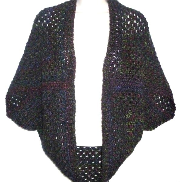 crochet cocoon cardigan for ladies ( ref F 639.CrG7 )