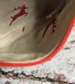 Christmas Reindeer Appliquéd Small Linen Purse  - Image 4