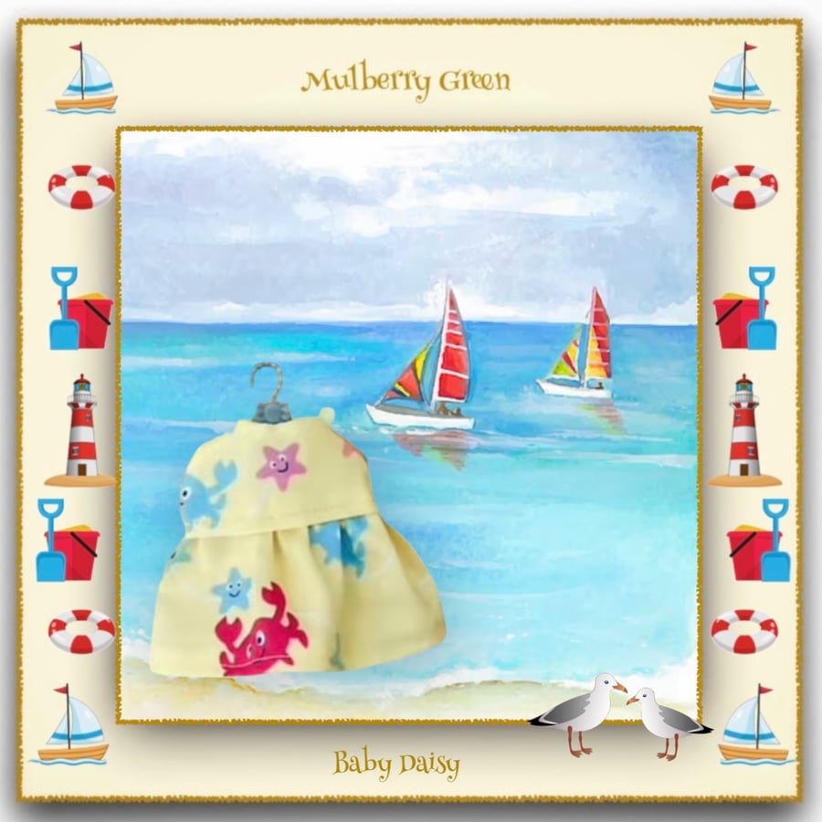 Gone Crabbin’ Dress for Baby Daisy 
