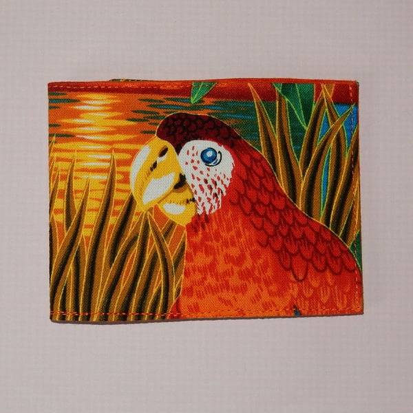 Card wallet parrots