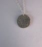 Silver fern leaf imprint pendant necklace - Image 4