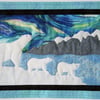 Poles Apart polar Bear Kit Art Quilt Wall Hanging 