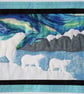 Poles Apart Polar Bear Pattern Art Quilt Wall Hanging 