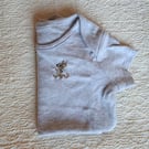 Mouse, vest, age 3-6 months, hand embroidered