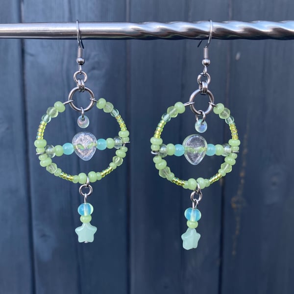 Arlo - Alien Face Earrings 