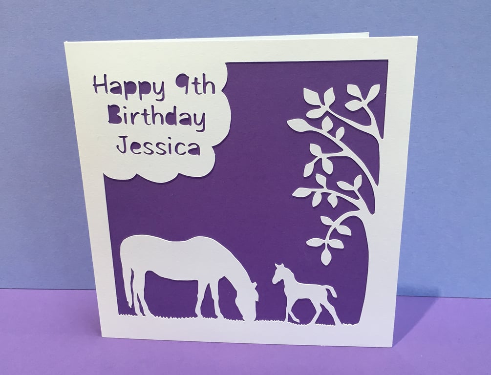 Horse Birthday Card